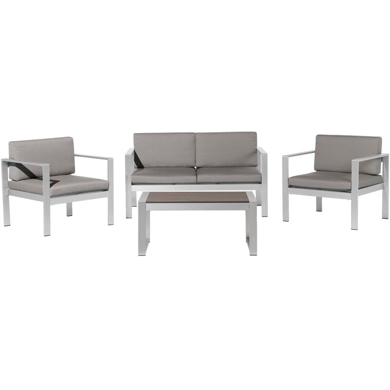 

Conjunto de jardín en aluminio gris oscuro SALERNO