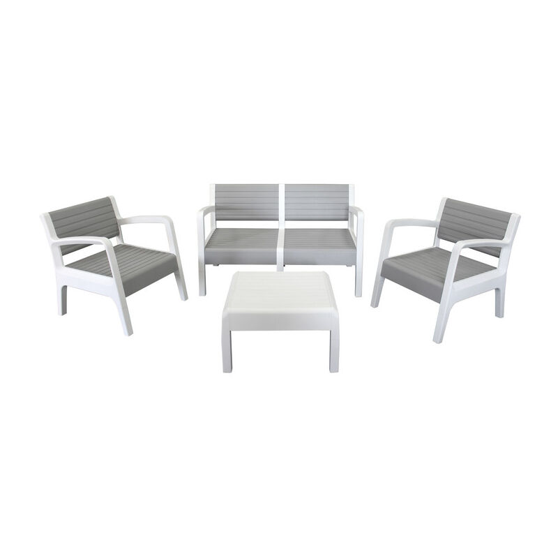 

Conjunto de jardin Set Miami Gris Piedra Antracita