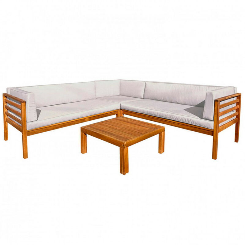 

Conjunto de Jardín Mesa Cuadrada y 3 Sofás con Rinconera Altair 7house