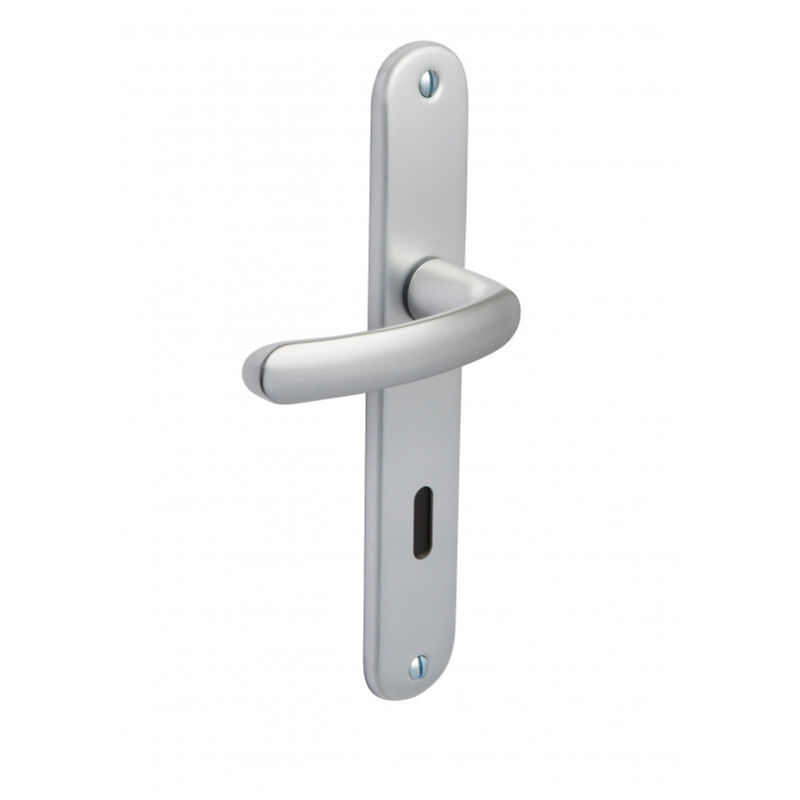 

Manilla Budget con placa plateada, distancia entre ejes 165 mm, llave I