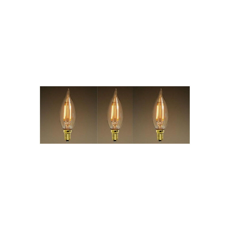 

Greensensation - Conjunto de lámpara de estilo vintage 3 LED E14 edison C35