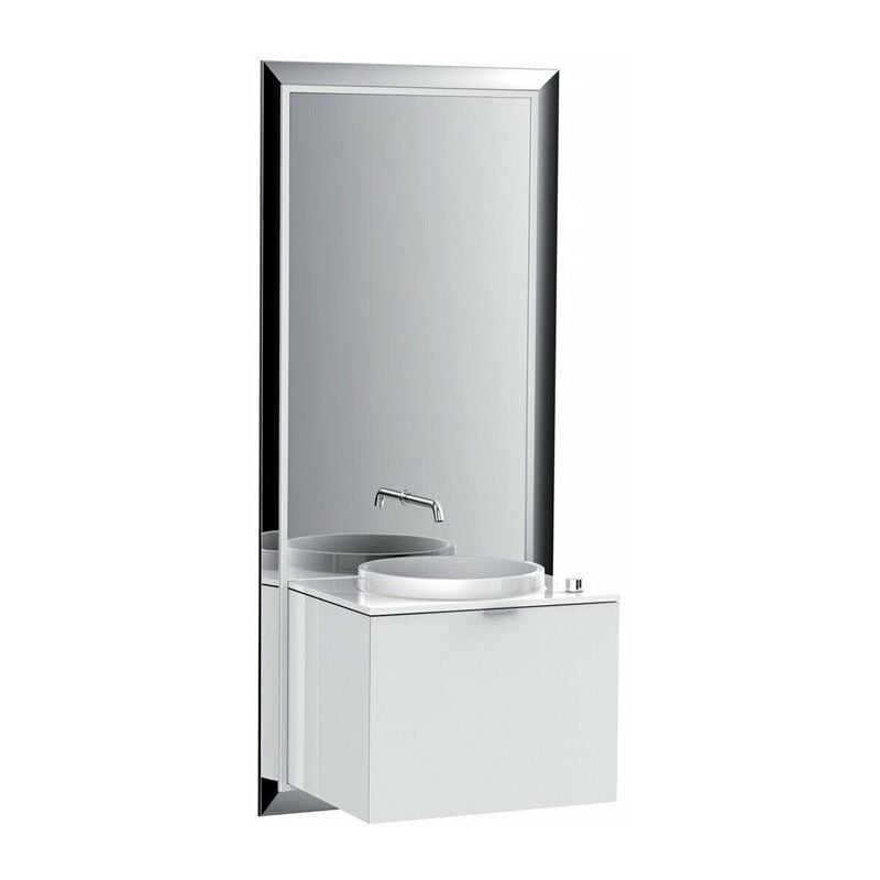 

Conjunto de lavabo TOUCH PURE de 600 mm. Marco frontal negro óptico blanco