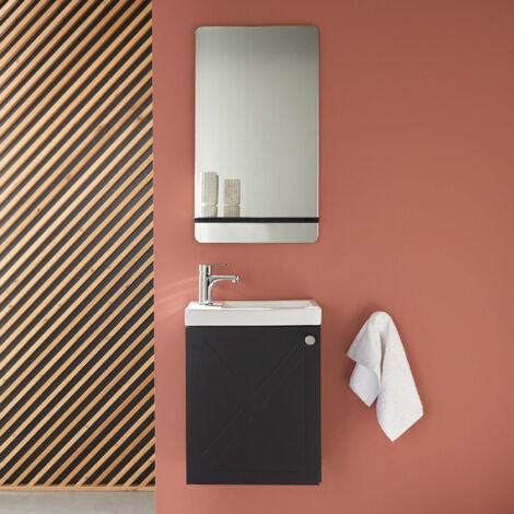 Conjunto de lavabo y espejo AVA