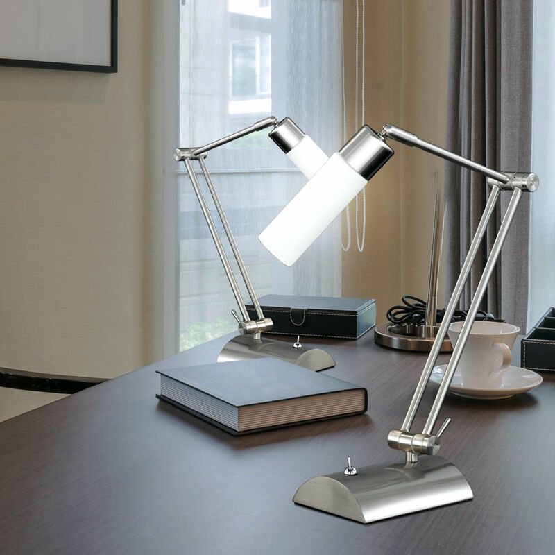 

Juego de 2 LED de 3 vatios, lámpara de mesa, interruptor de sala de estudio, escritorio de oficina móvil