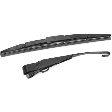 [Conjunto de limpiaparabrisas trasero y brazo] Compatible con Honda CRV 2012-2016. Kit de repuesto de ABS negro.