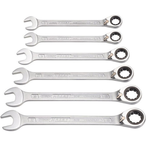 Conjunto De Llaves De Trinquete Mixto 606 / 6-1 6 Piezas Sw 21-32Mm Hazet