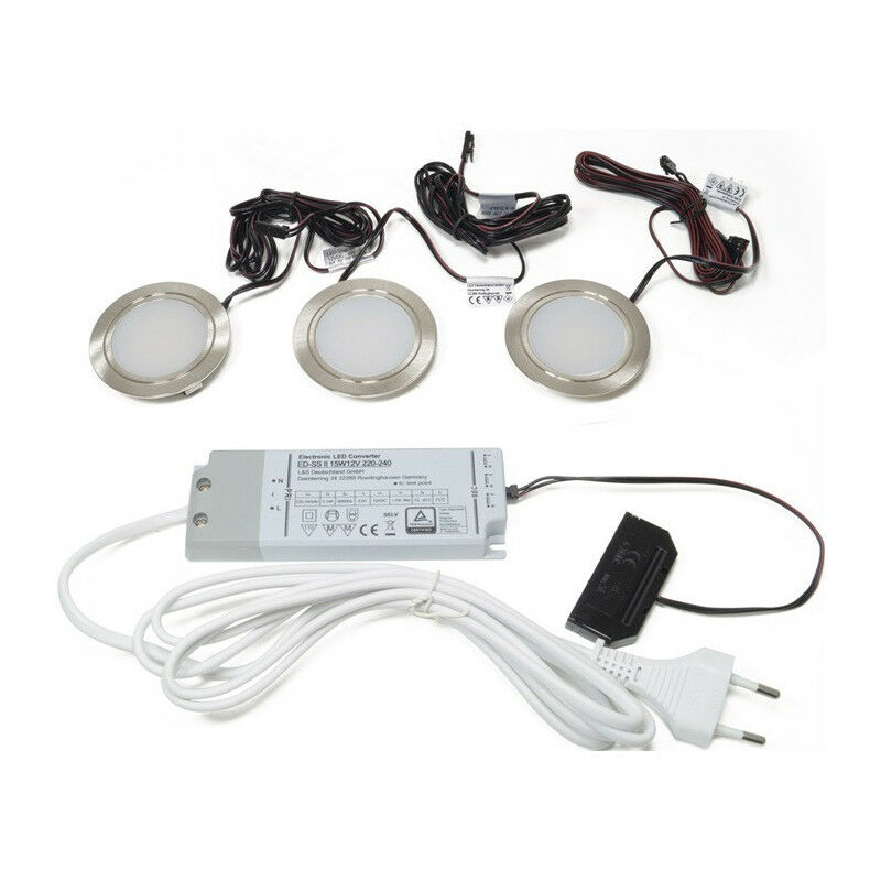 

Conjunto de luces LED Chip 58 VA 12 V 12 W blanco cálido L&S