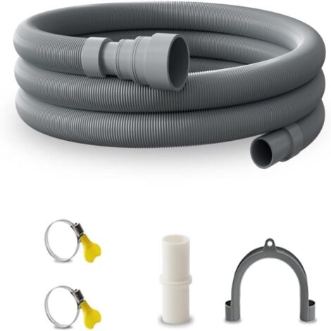 Conjunto de manguera de desagüe corrugada universal de 3 metros (10 pies) (apta para lavadoras, lavavajillas y que puede utilizarse como manguera de extensión).