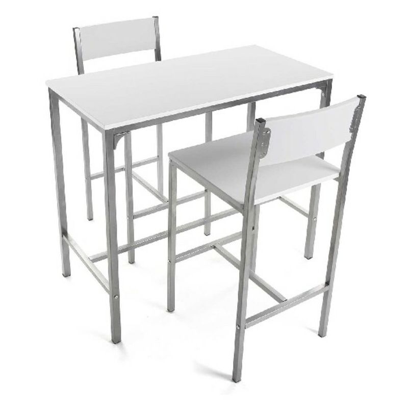 

Conjunto de Mesa con 2 Sillas Blanco Madera MDF (45 x 87 x 89 cm)