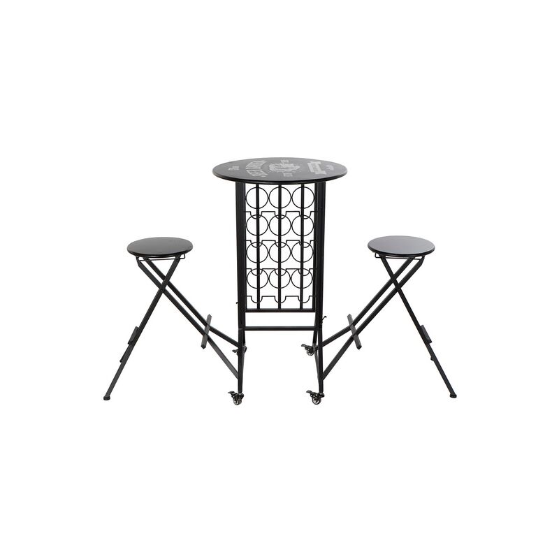

Conjunto de Mesa con 2 Sillas DKD Home Decor Beer Garden Metal (3 pcs)