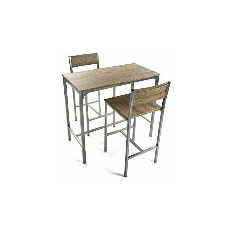 

Conjunto de Mesa con 2 Sillas Madera MDF (45 x 87 x 89 cm)