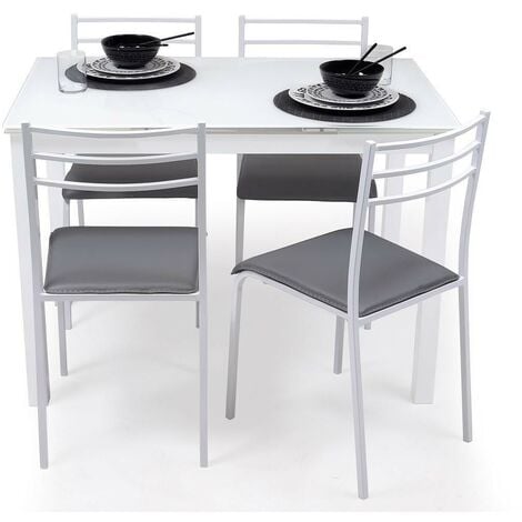 soges Juego de comedor de 3 piezas, juego de mesa de comedor de cocina  pequeña para 2, mesa de comedor de estudio con 2 sillas, mesa de desayuno,  mesa