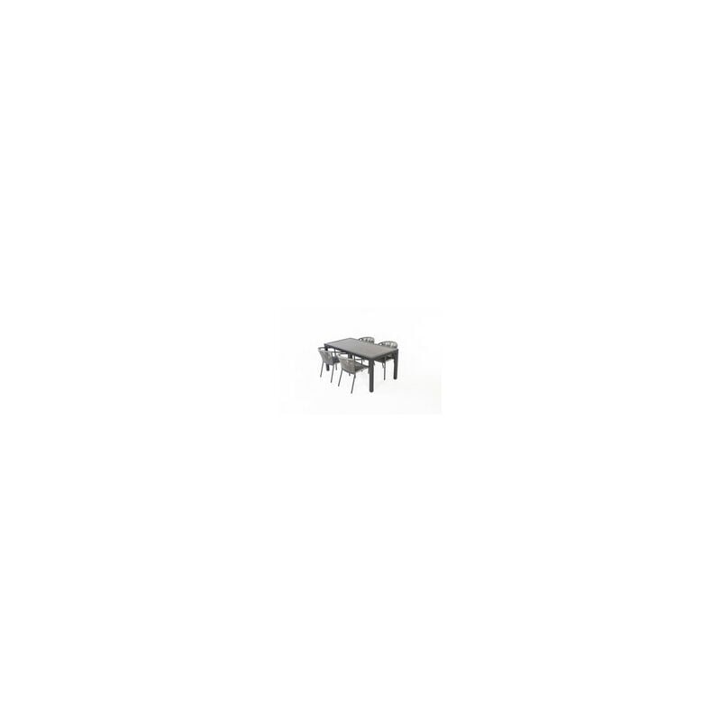 

Conjunto de mesa Keramik+ sillas Elba antracita 192x102