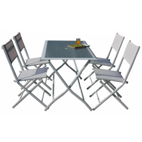 Conjunto de mesa más 4 sillas plegables ASTRO HFS-268