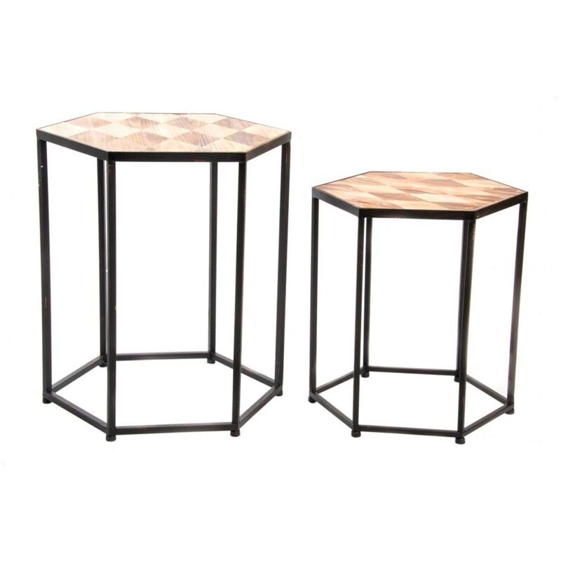 

Conjunto De Mesas Dilma Ancho: Mesa Grande: 54 Cm | Mesa Pequeña: 45 Cm X