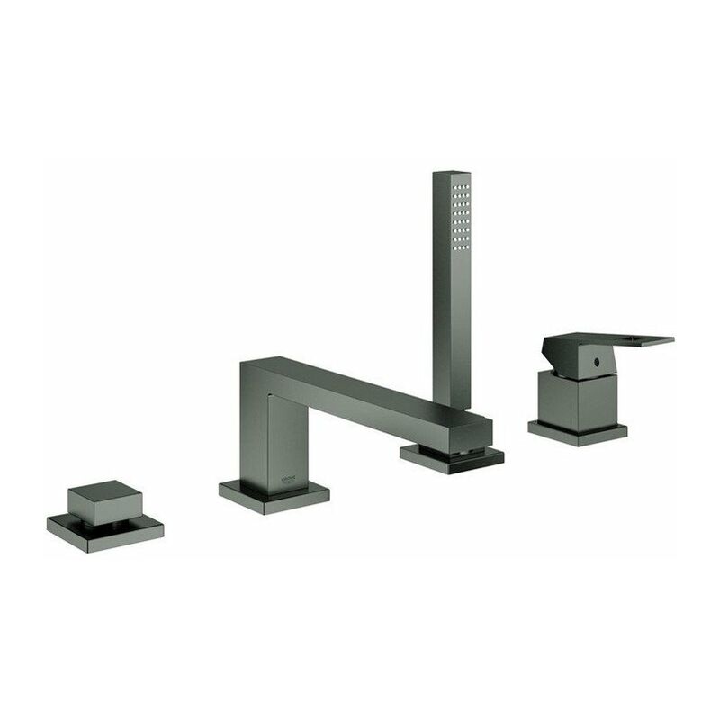 

Conjunto de mezclador de baño EUROCUBE grafito duro cepillado