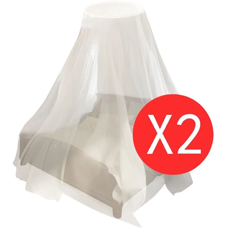 

Mosquitera redonda 2 piezas 56x325x230 cm - Blanco - Vidaxl