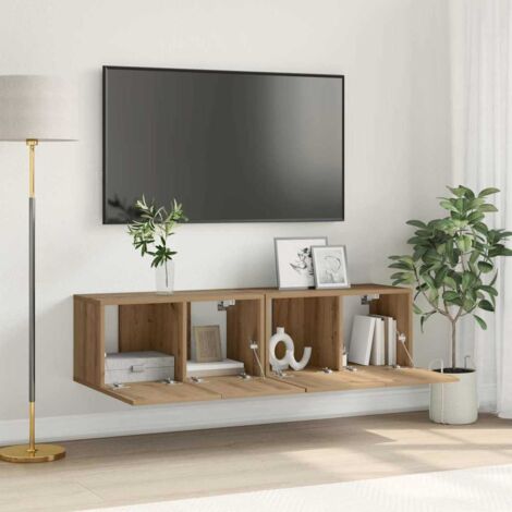 Conjunto de mueble de TV 2 pcs Marrón 60 x 30 x 30 cm vidaXL