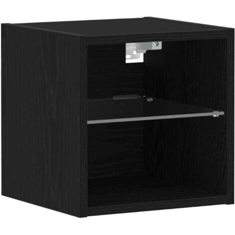 Conjunto de mueble de TV Negro 30 x 28,5 x 30 cm vidaXL