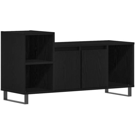 Conjunto de mueble de TV Roble Negro 100 x 35 x 55 cm vidaXL