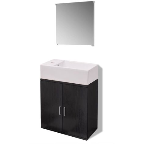 Set de Mobiliario de Cuarto Baño 3x Lavabo Mueble y Espejo Multimodelo