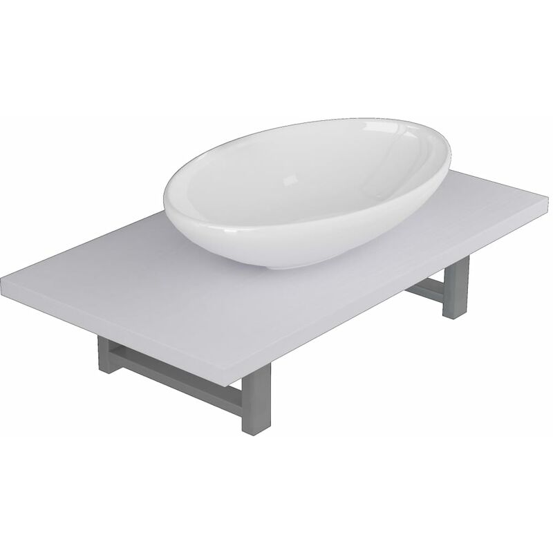 

Conjunto de muebles de bano 2 piezas ceramica blanco