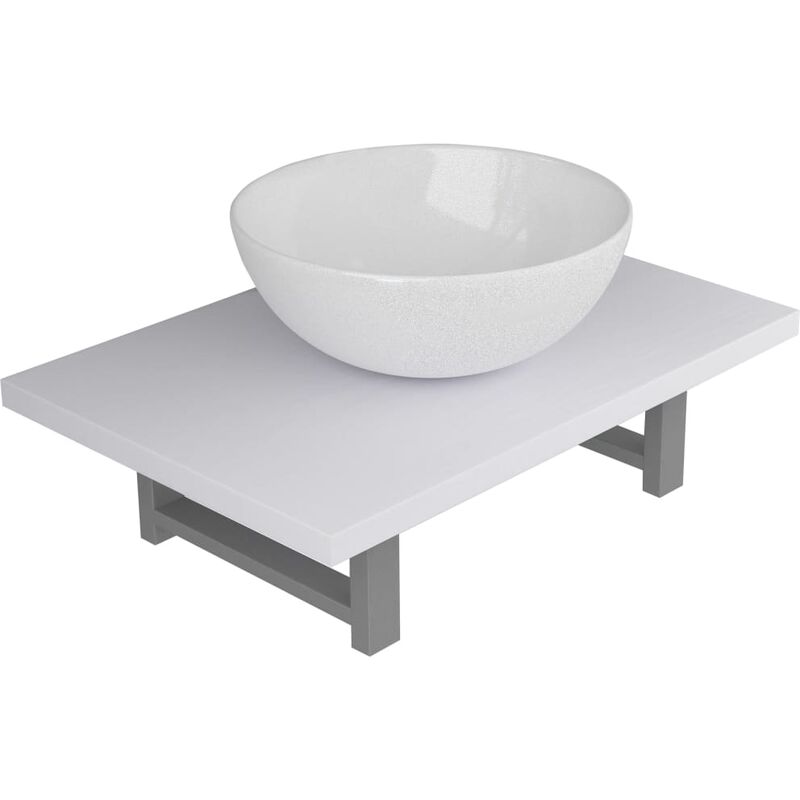 

Conjunto de muebles de bano 2 piezas ceramica blanco
