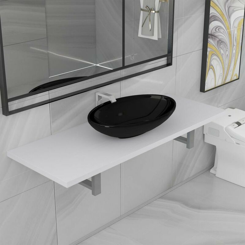 

Conjunto de muebles de bano 2 piezas ceramica blanco