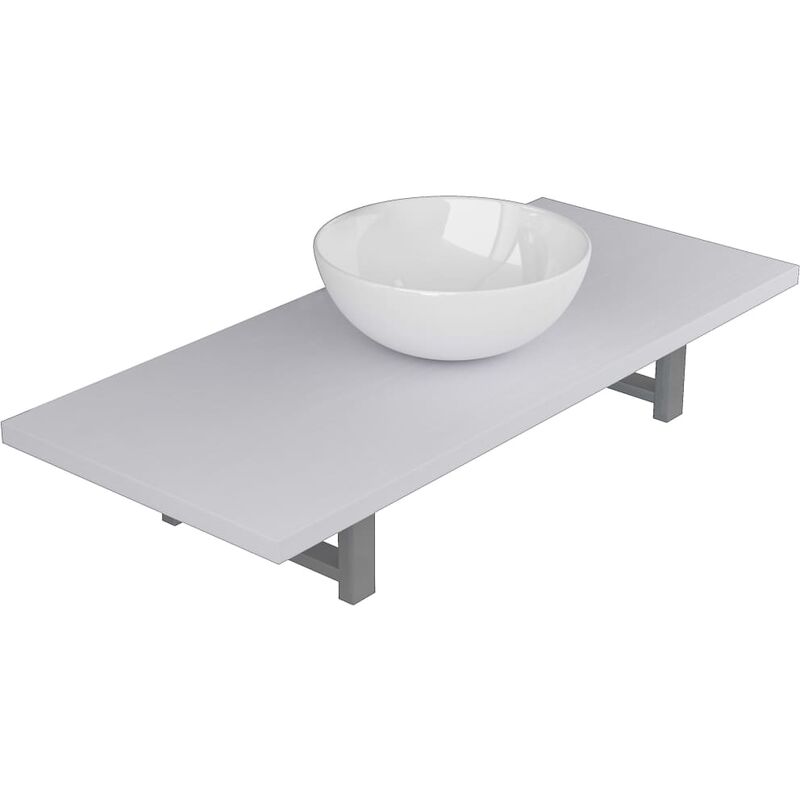 

Conjunto de muebles de bano 2 piezas ceramica blanco