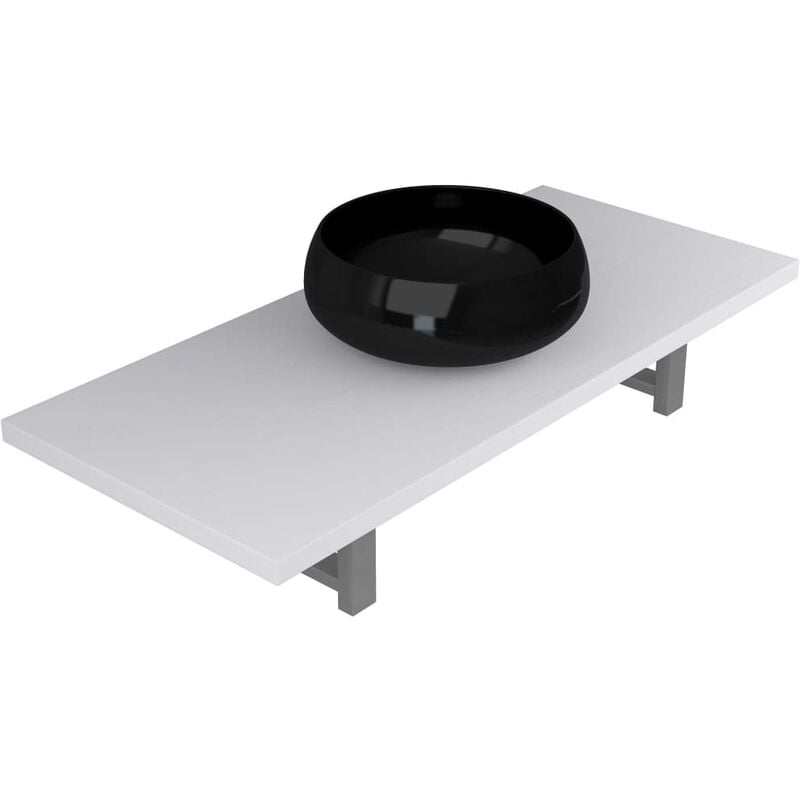 

Conjunto de muebles de bano 2 piezas ceramica blanco