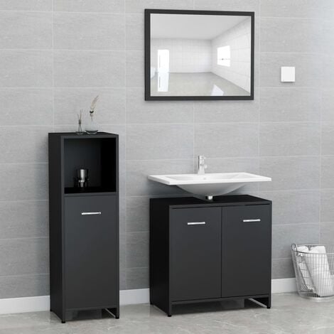 regleta de enchufes de 2 pliegues para esquinas - negro/plata - Ideal para  reequipar armarios con espejo y conjuntos de muebles de baño
