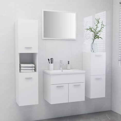 Conjunto de muebles de baño aglomerado