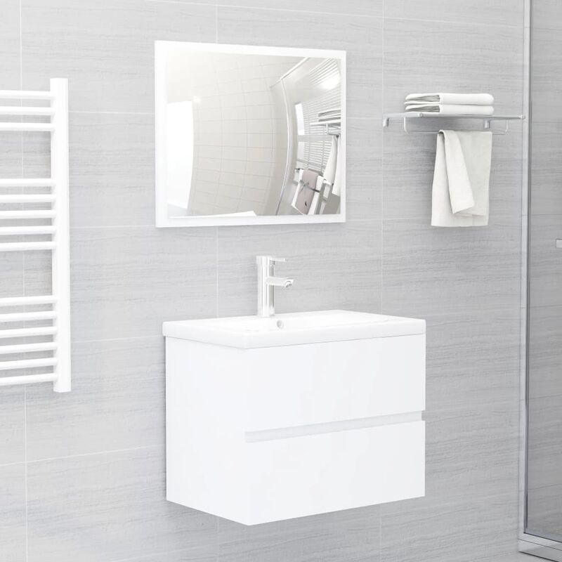 

Conjunto de muebles de baño aglomerado blanco