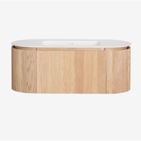 Conjunto de muebles de baño en madera con lavabo integrado Carsone SKLUM             