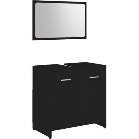 vidaXL Conjunto de Muebles de Baño Aglomerado Roble Sonoma Aseo Multicolor