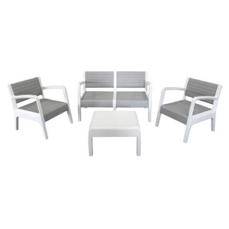 Conjunto de muebles de jardín Miami Piedra