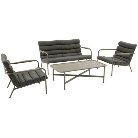 Conjunto de muebles de jardín Solani de 4 plazas - Hespéride