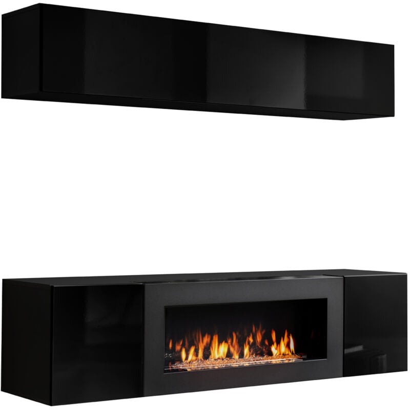 

Conjunto de muebles Krista 1B negro (1,6m)