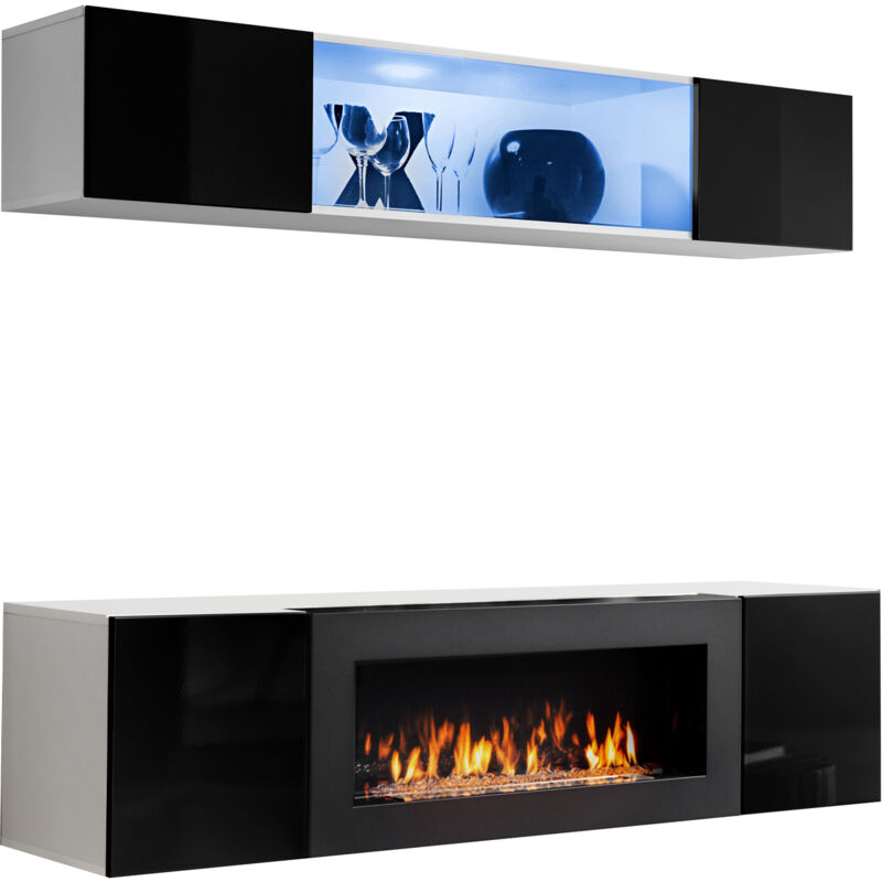

Muebles Bonitos - Conjunto de muebles Krista 3C blanco y negro (1,6m)
