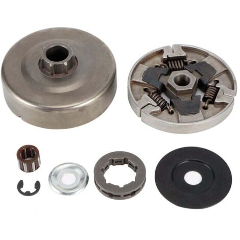 Conjunto de piñón de llanta de tambor de embrague de 3/8" x 7", adecuado para sierras eléctricas Stihl MS660, 066, 064, MS640 y MS661