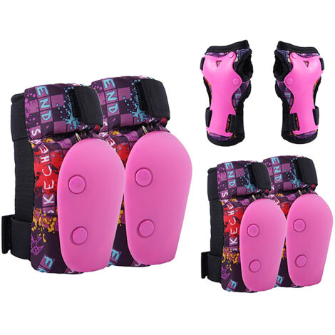 Conjunto de protecciones para bicicleta infantil 6 en 1: rodilleras, coderas, muñequeras. Conjunto de equipo de protección deportiva para ciclismo, monopatín y patinaje.