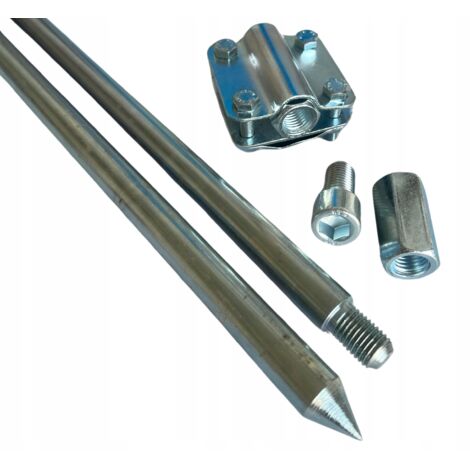 CONJUNTO DE PUESTA A TIERRA PARA RAYO 3MB (2x1,5m) M20 + CONECTOR ACERO GALVANIZADO + HERRAMIENTA DE FABRICACIÓN