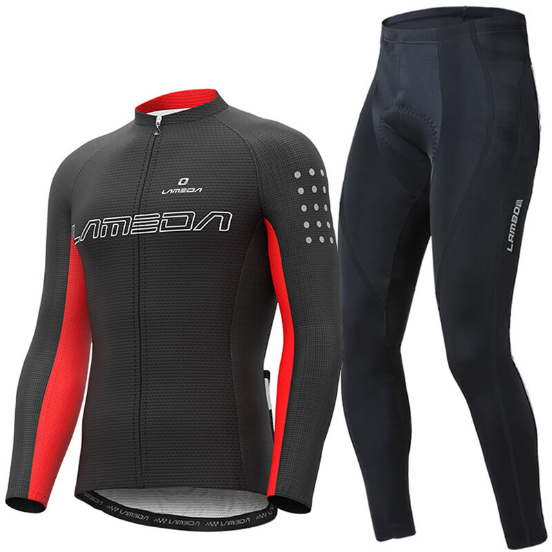 

Conjunto de ropa de ciclismo Pantalones de bicicleta con acolchado de asiento 3D Conjunto de jersey de ciclismo Traje de sudor de secado rapido