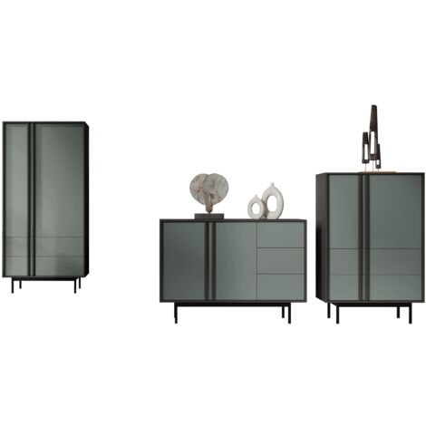 Conjunto de salón Levali 116, Verde polvoriento