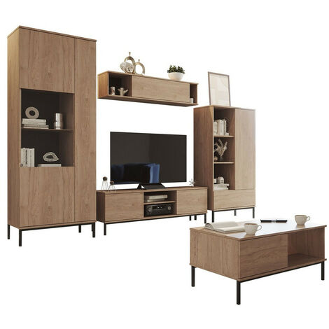 Conjunto de salón Lomsore 108, Luminoso madera