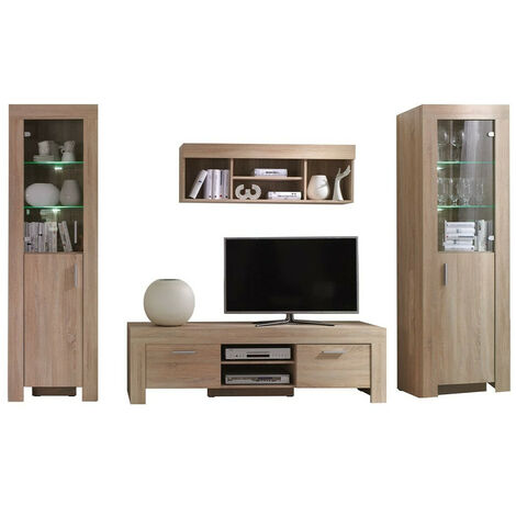 Conjunto de salón Melfeli 124, Roble Sonoma