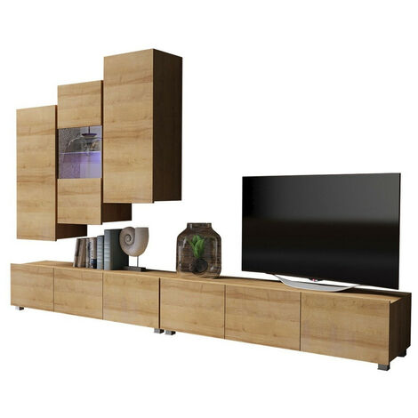 Conjunto de salón Tivdalu 133, Roble dorado