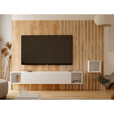Mueble Tv Bajo Lcd Led Smart Tv Moderno Tecno Modulo 200cm