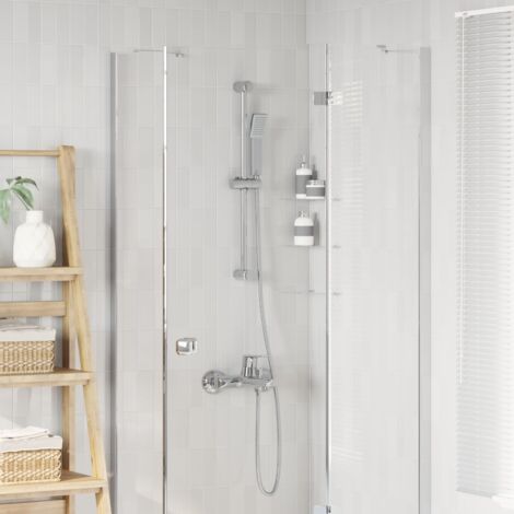 Conjunto de Sistema de Ducha Cromado 70 cm Acero inoxidable