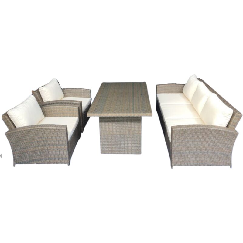 

Kiefergarden - Conjunto de sofá con mesa alta New York Beige